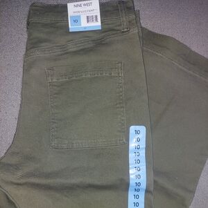 Nine West Olive Wide Leg Pants